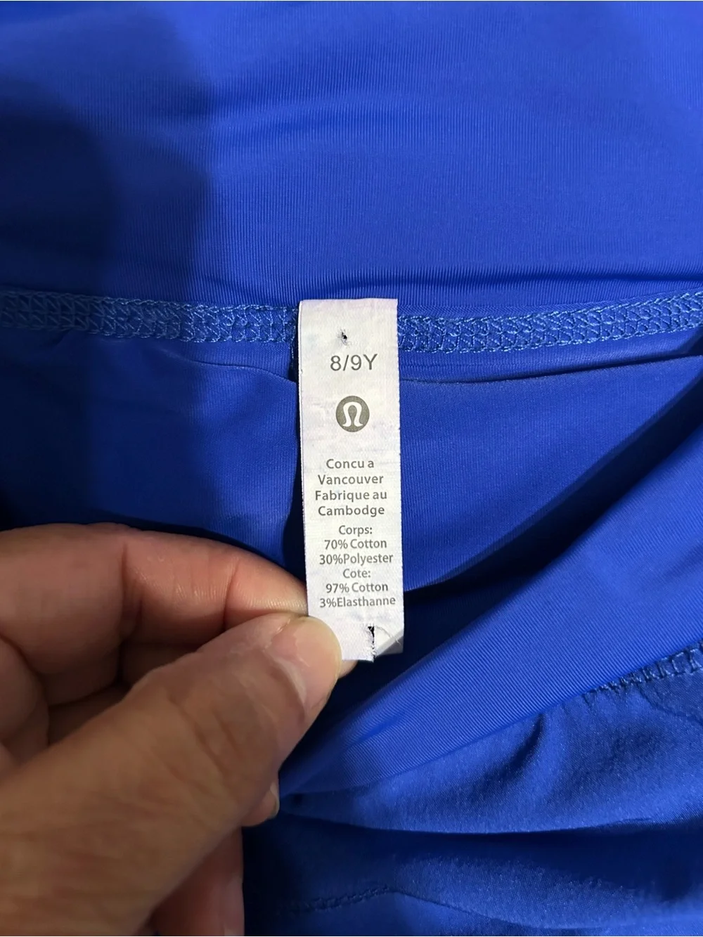 Lululemon Girls Athletic Royal Blue Tennis Skort Shorts